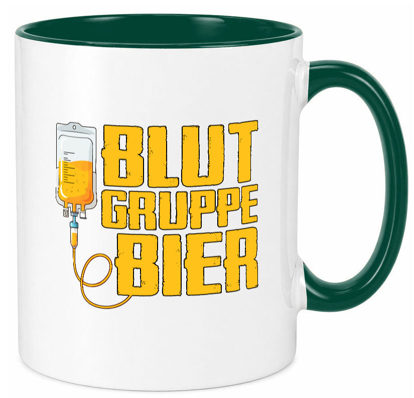 Blutgruppe Bier | Saufen Trinken Biertrinker Humor Geschenkidee Tasse