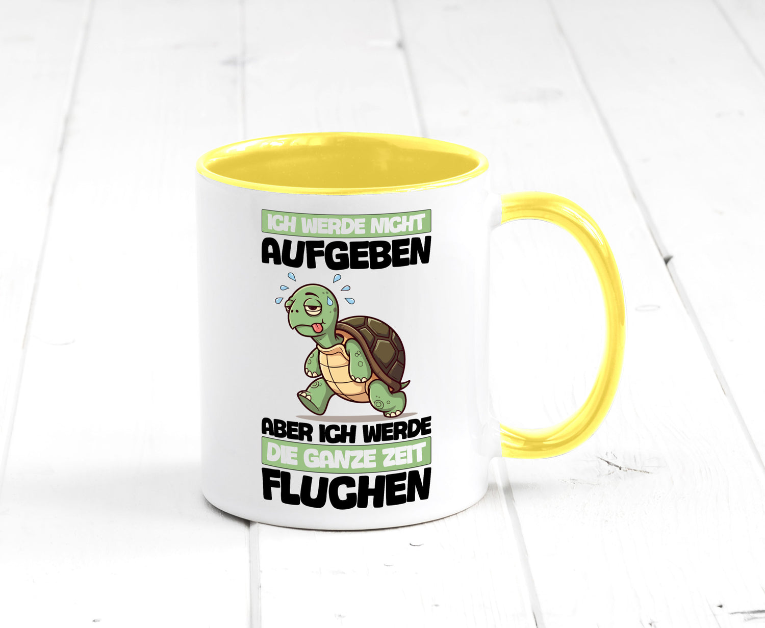 Ich geb nicht auf werde aber fluchen | Schildkröte Joggen v2 Humor Geschenkidee