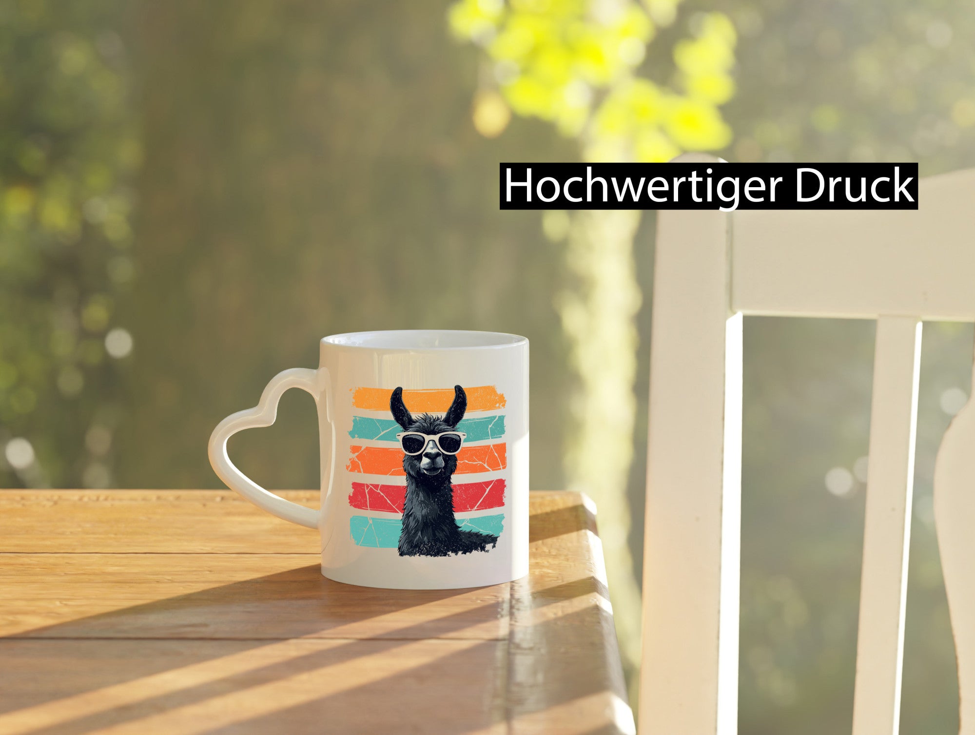 Alpaka | Lama mit Sonnenbrille Humor Geschenkidee Tasse