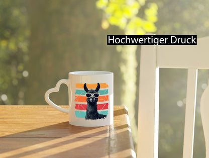 Alpaka | Lama mit Sonnenbrille Humor Geschenkidee Tasse