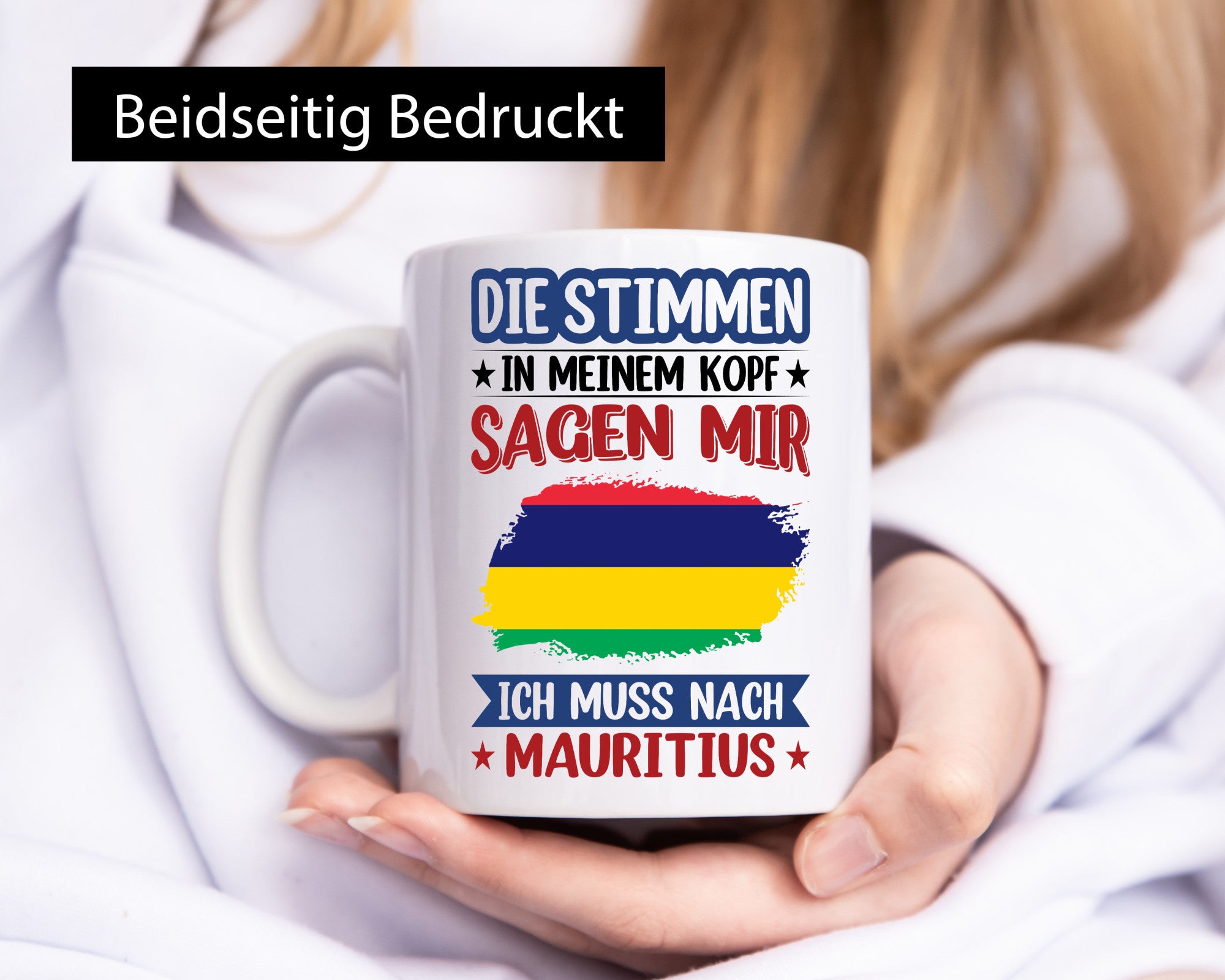 Mauritius | Urlaub Stimmen in meinem Kopf Traumland Geschenk Humor Geschenkidee