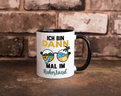 Bin dann mal im Ruhestand | Sonnenbrille Palme Meer lustig Jubiläum Geschenk
