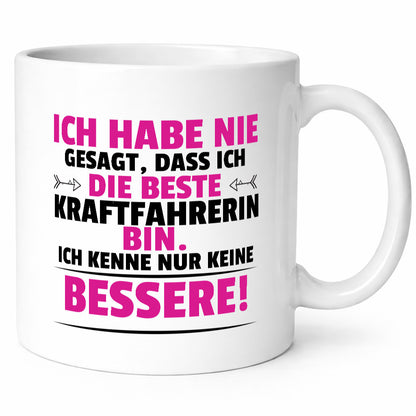 Die Beste Kraftfahrerin | Lastwagen LKW Fahrerin lustiger Spruch Geschenk Humor