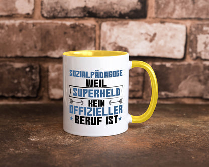 Superheld Sozialpädagoge | Pädagoge lustig Humor Geschenkidee Geschenk Tasse