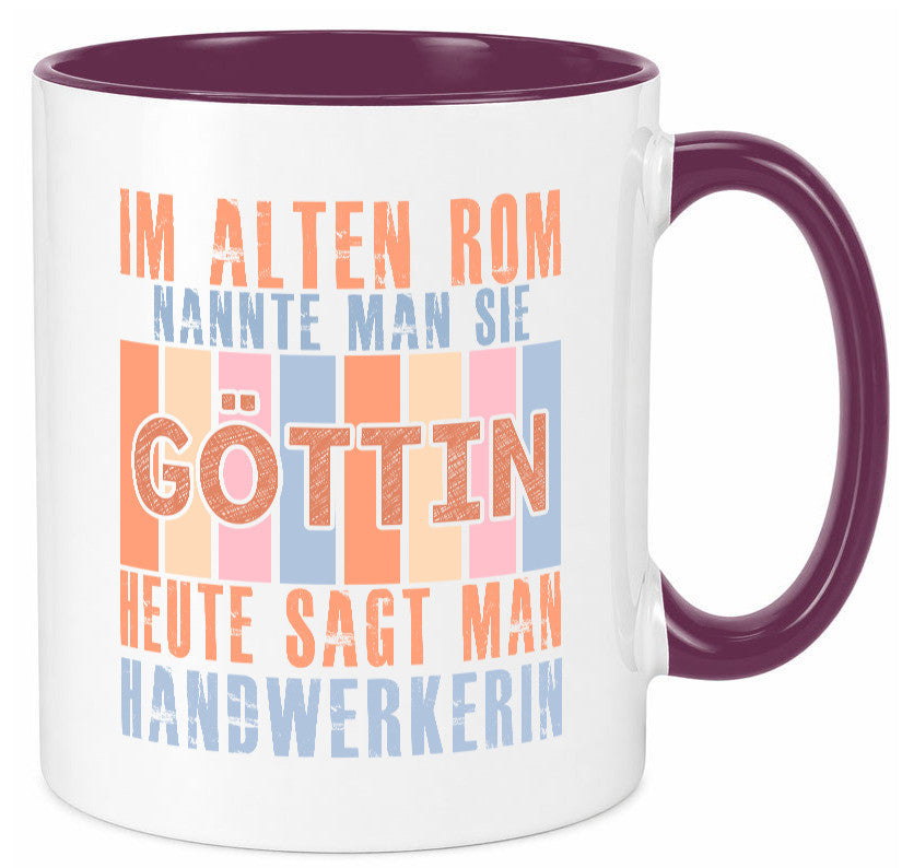 Heute sagt man: Handwerkerin | Handwerkerinnen Geschenk Humor Geschenkidee