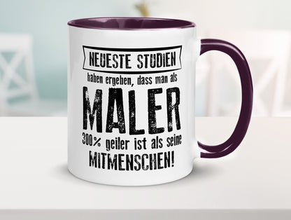 Neuste Studien: Maler | Malerei lustig Humor Geschenkidee Geschenk Tasse