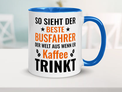 Kaffee trinkt: Busfahrer | Berufsfahrer Fahrer Geschenk Arbeit Kollegen Büro