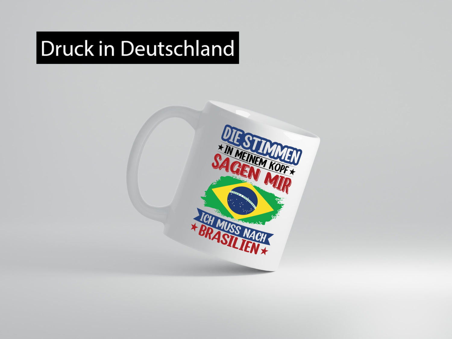Brasilien | Urlaub Stimmen in meinem Kopf Traumland Humor Geschenkidee Tasse