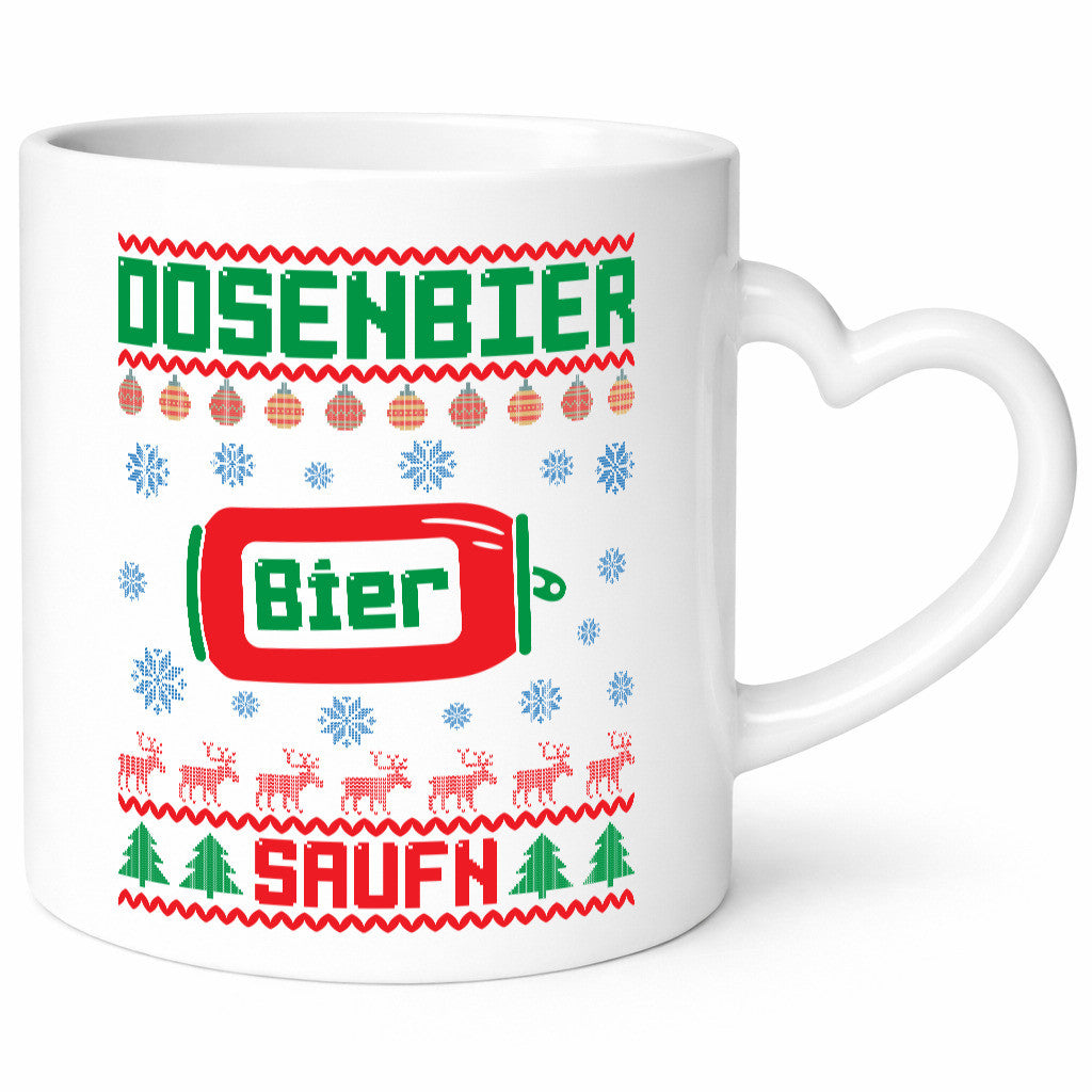 Dosenbier Saufn | Ugly Christmas Weihnachten Humor Geschenkidee Tasse