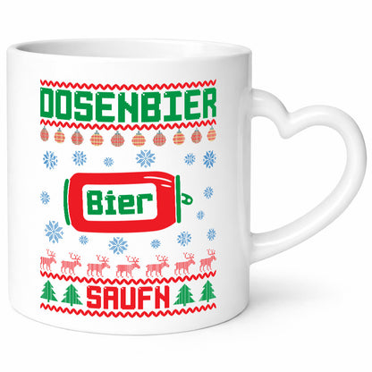 Dosenbier Saufn | Ugly Christmas Weihnachten Humor Geschenkidee Tasse