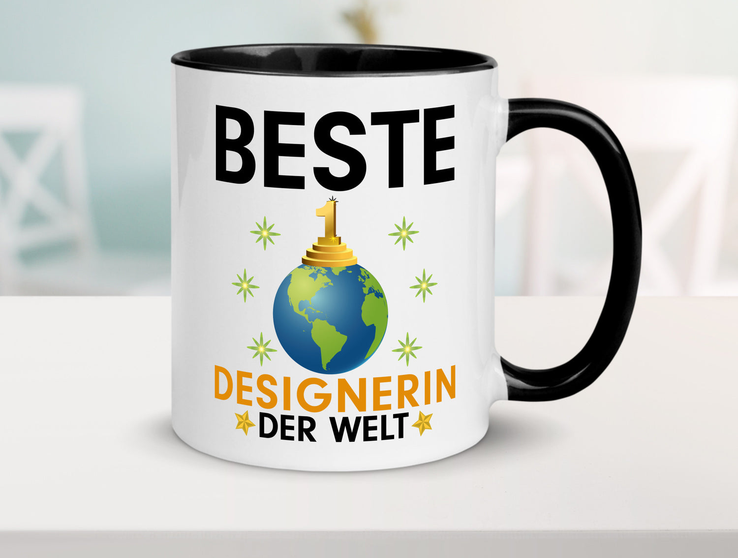 Welt Beste Designerin | Mode lustiger Spruch Geschenk Humor Geschenkidee Tasse
