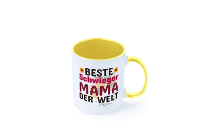 Beste Schwiegermama | Schwiegermutter Tasse Blumen Humor Familie Geschenkidee