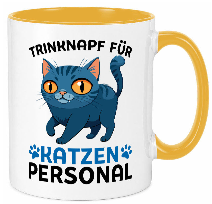 Katzen Personal | Katzenbesitzer Tasse Katze Humor vl2 Tierliebhaber