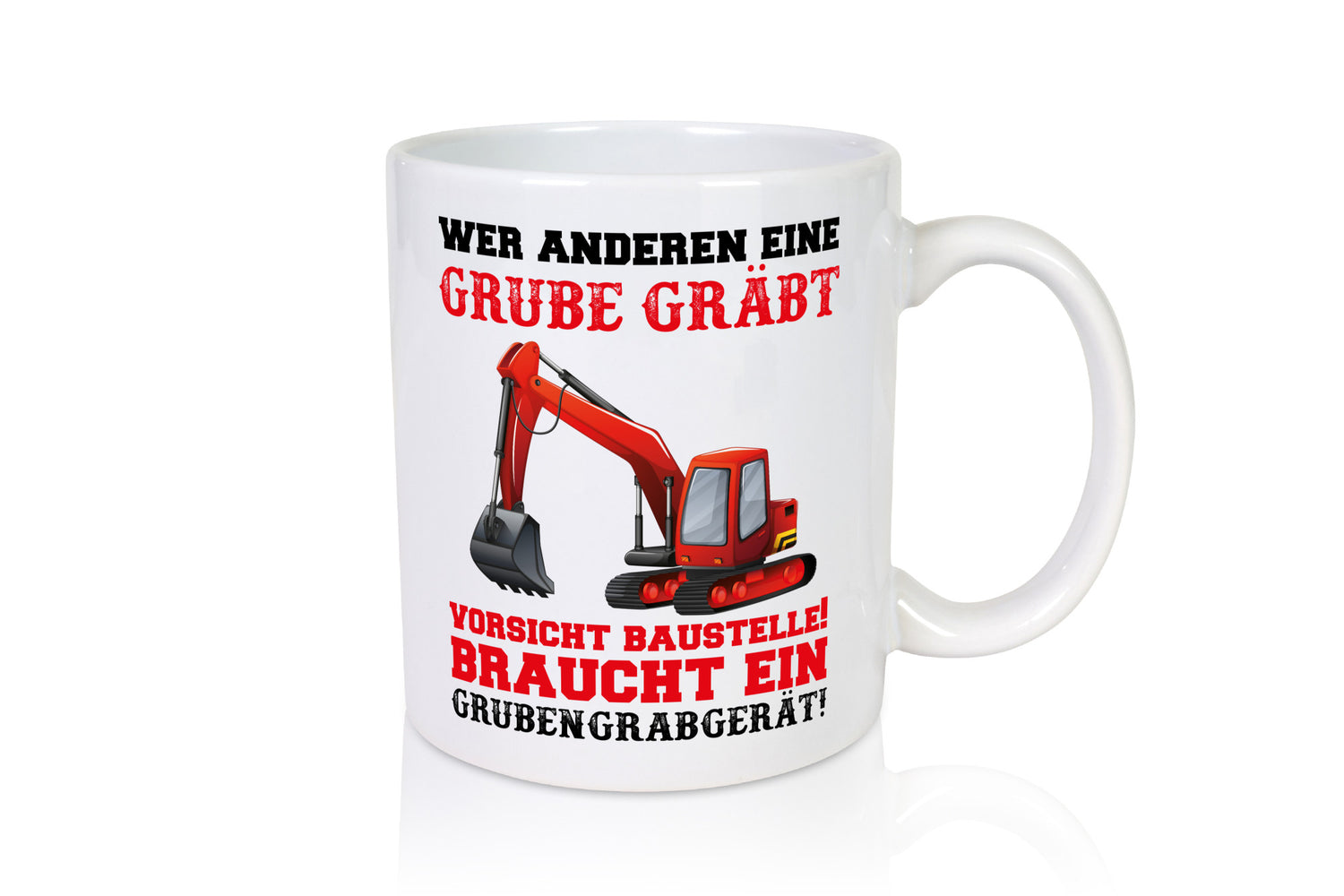 Bagger Tasse Humor Geschenkidee
