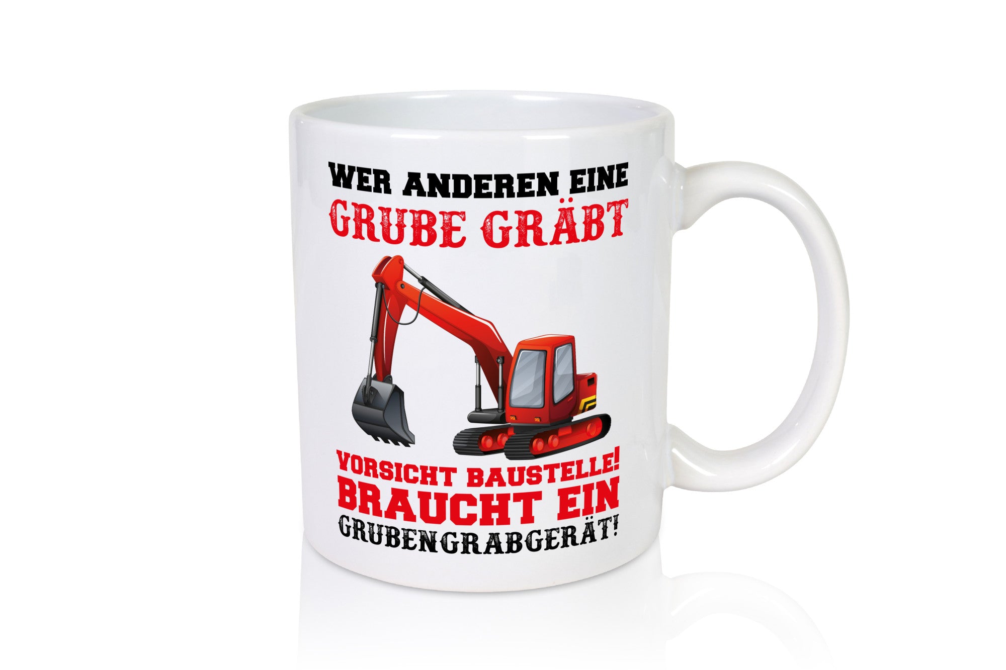 Bagger Tasse Humor Geschenkidee