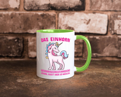 Niedliches Einhorn | lustige Tasse Frauen Mädchen lustiger Spruch Geschenk