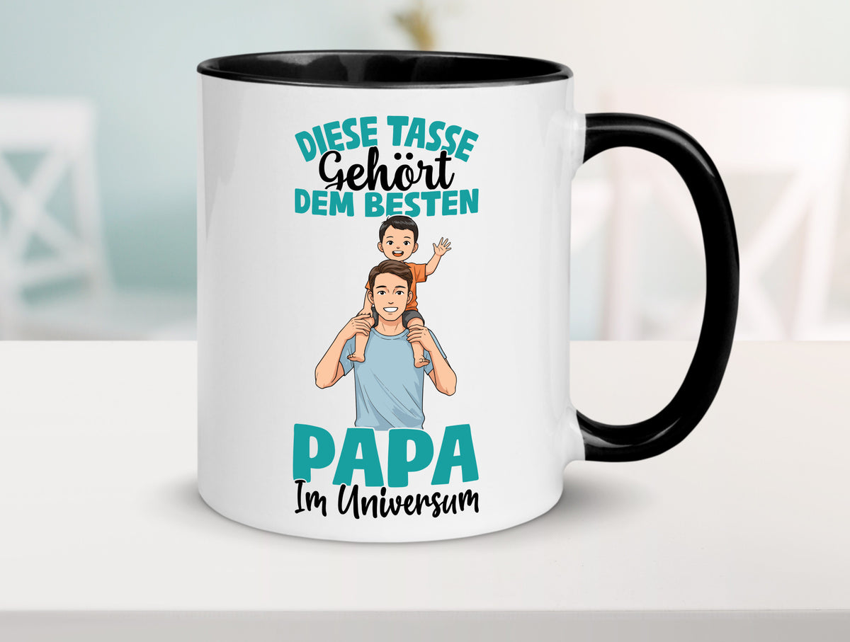 Im Universum: Papa | Vatertag Daddy Familie Humor Geschenkidee Tasse