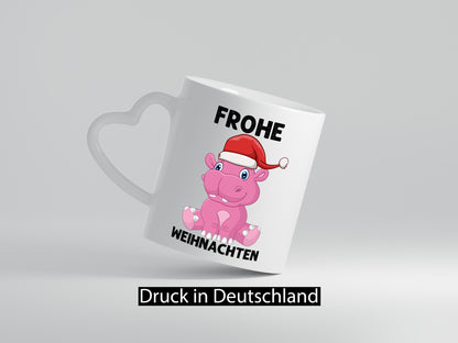 Frohe Weihnachten | Weihnachtstiere Nilpferd Humor Tierliebhaber Geschenkidee