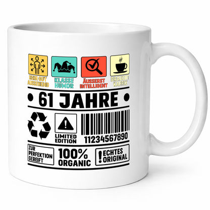 61. Geburtstag | 61 Jahre Humor Limited Edition lustig Geschenkidee Geschenk