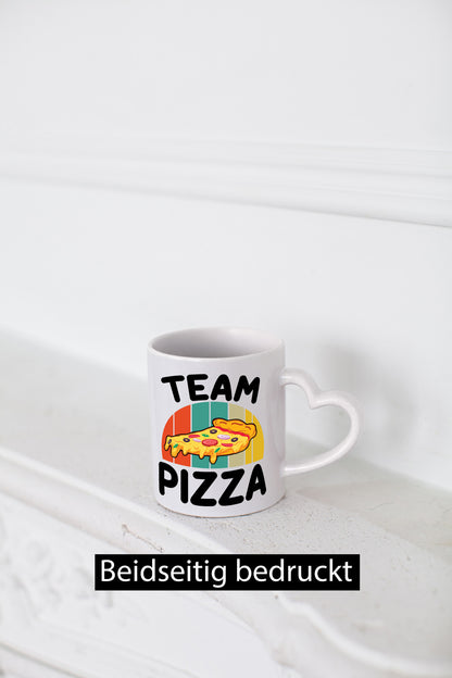 Team Pizza | Liebhaber lustiger Spruch Geschenk Humor Geschenkidee Tasse