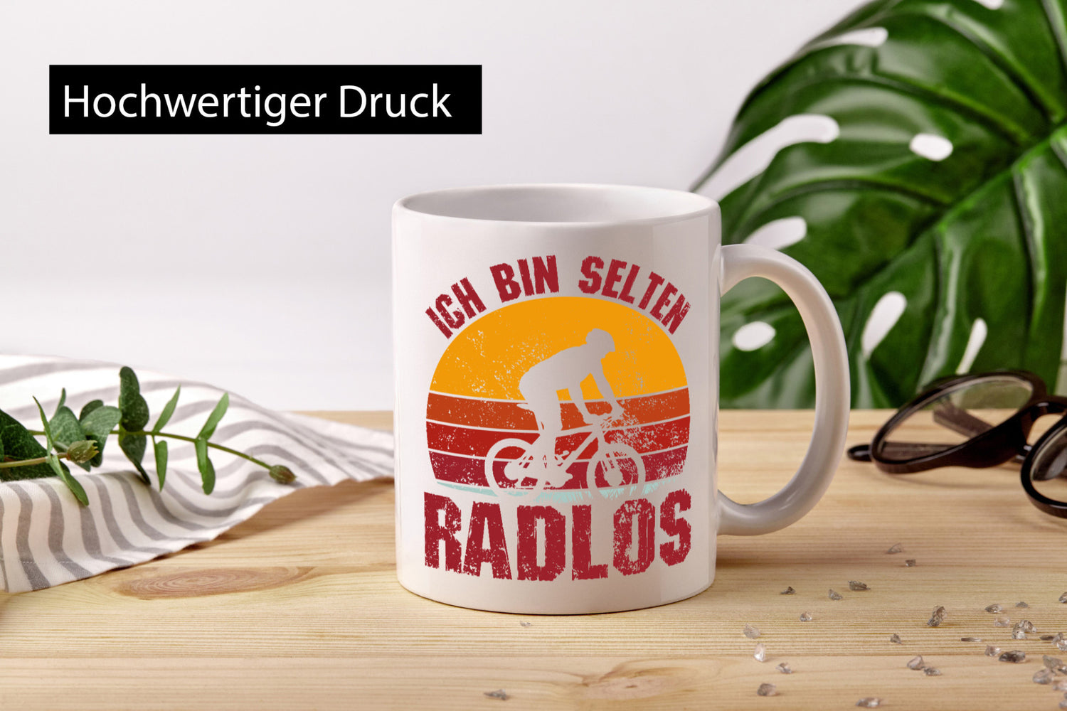 Ich bin Selten Radlos | Radfahrer Mountainbike Humor Geschenkidee Tasse