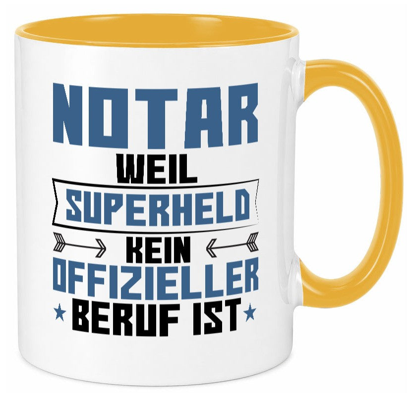 Superheld Notar | Jurist lustiger Spruch Geschenk Humor Geschenkidee Tasse