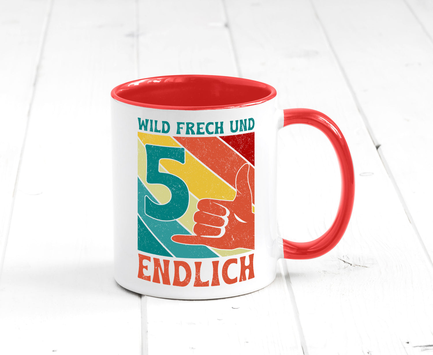 5. Geburtstag | 5 Jahre Wild und Frech Geschenk Geschenkidee lustiger Spruch