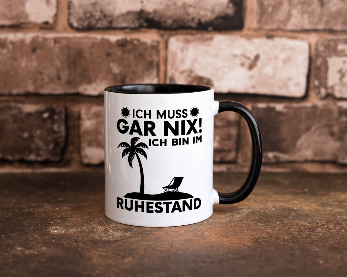 Ich bin im Ruhestand | Rentner Tasse Rente Humor Geschenkidee Jubiläum