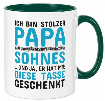 Stolzer Papa | Vater Tasse Fantastischer Sohn Humor Geschenk Familie
