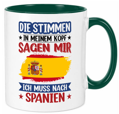 Spanien | Urlaub Stimmen in meinem Kopf Traumland v2 lustiger Spruch Geschenk