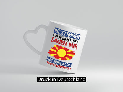 Nordmazedonien | Urlaub Stimmen in meinem Kopf Geschenk Humor Geschenkidee