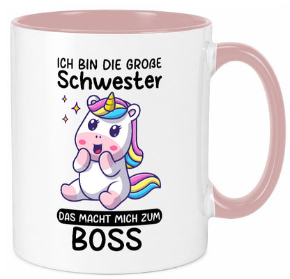 Große schwester macht mich zum Boss | Einhorn Geschwister lustiger Spruch