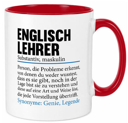 Englischlehrer | Lehrer Schule Englisch Geschenkidee Humor Tasse