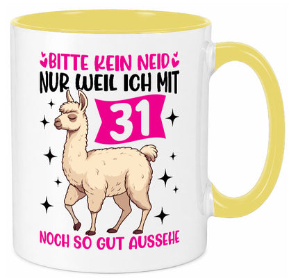 31. Geburtstag | 31 Jahre Lama gut aussehen lustiger Spruch Geschenk