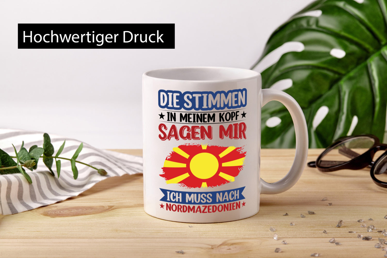 Nordmazedonien | Urlaub Stimmen in meinem Kopf Geschenk Humor Geschenkidee