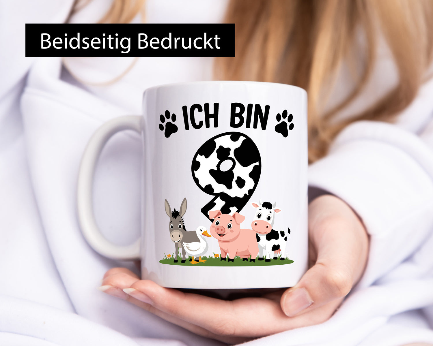 9 Geburtstag | Jahre Farmer Kind lustiger Spruch Geschenk Geschenkidee Tasse