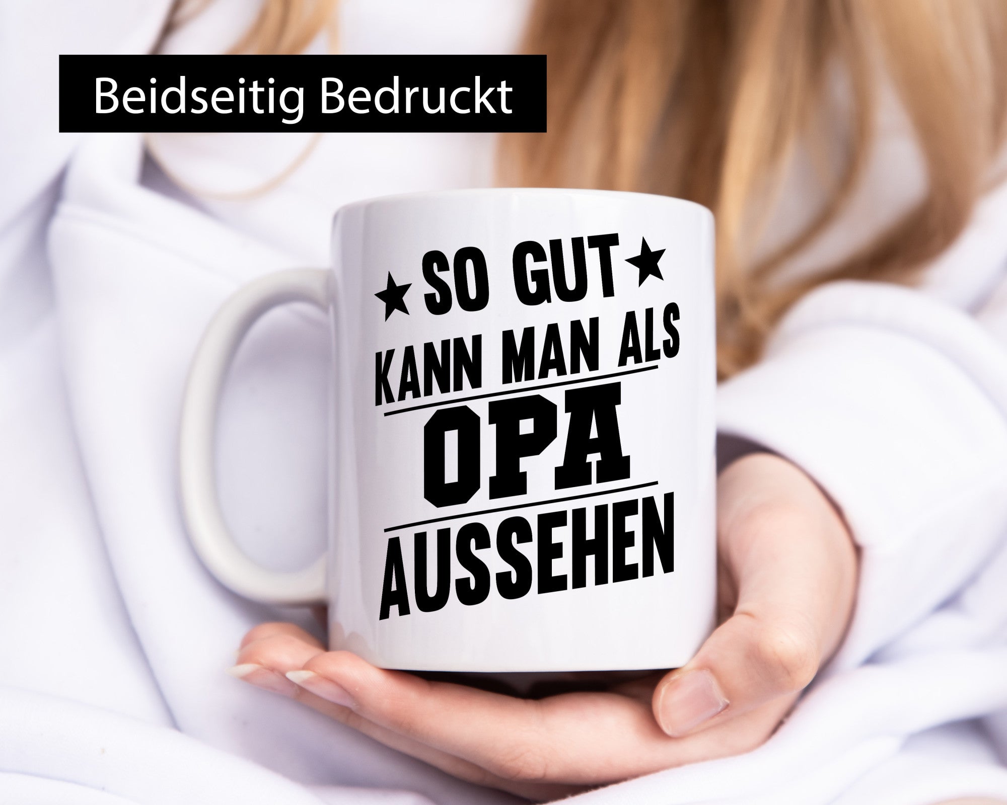 Als Opa gut aussehen | Sterne Humor Familie Geschenkidee Tasse