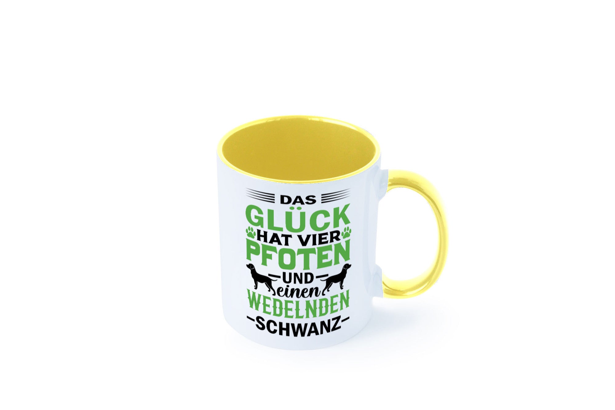 Das Glück hat 4 Pfoten | Hundeliebhaber Ich liebe Hunde Geschenk Tierliebhaber