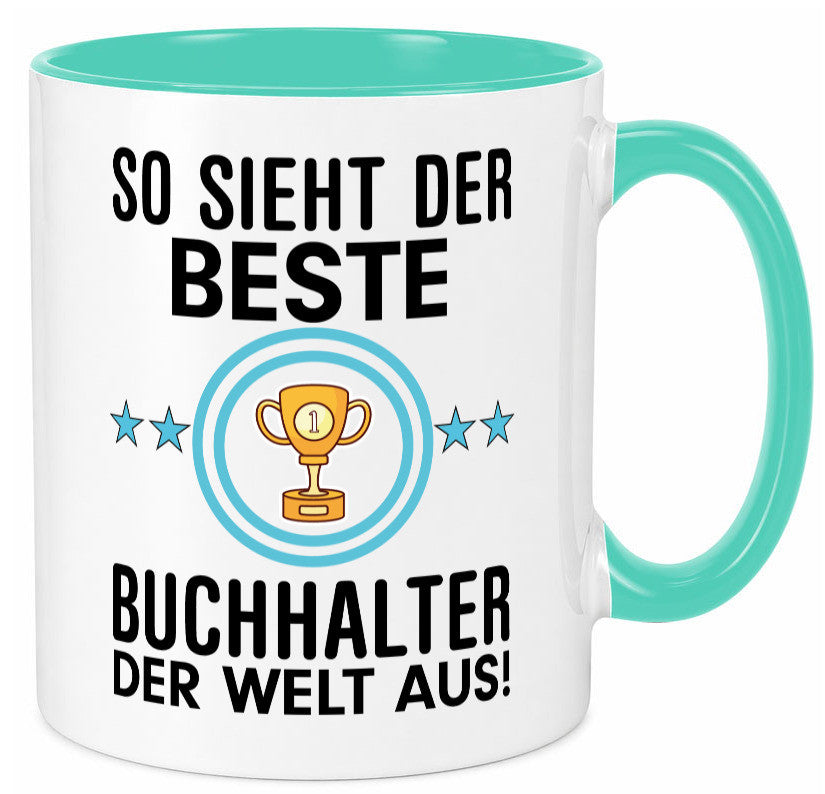 Bester Buchhalter | Büro Kollegen Beruf Geschenk Arbeit lustiger Spruch Tasse