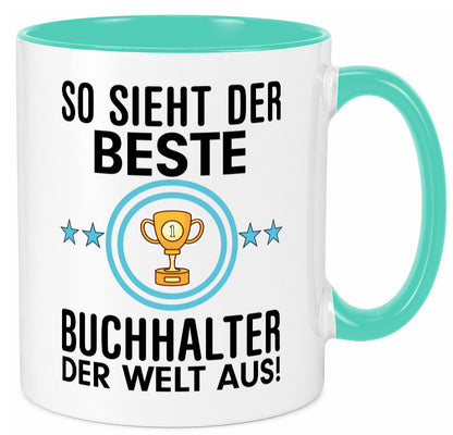 Bester Buchhalter | Büro Kollegen Beruf Geschenk Arbeit lustiger Spruch Tasse