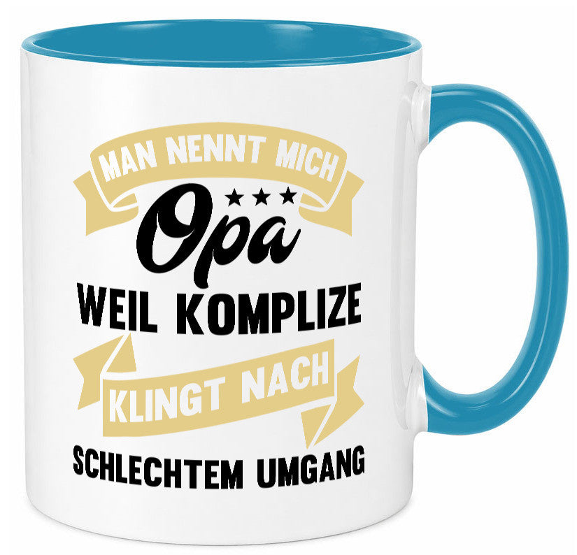 Man nennt mich Opa | Bester der Welt Humor Familie Geschenkidee Tasse
