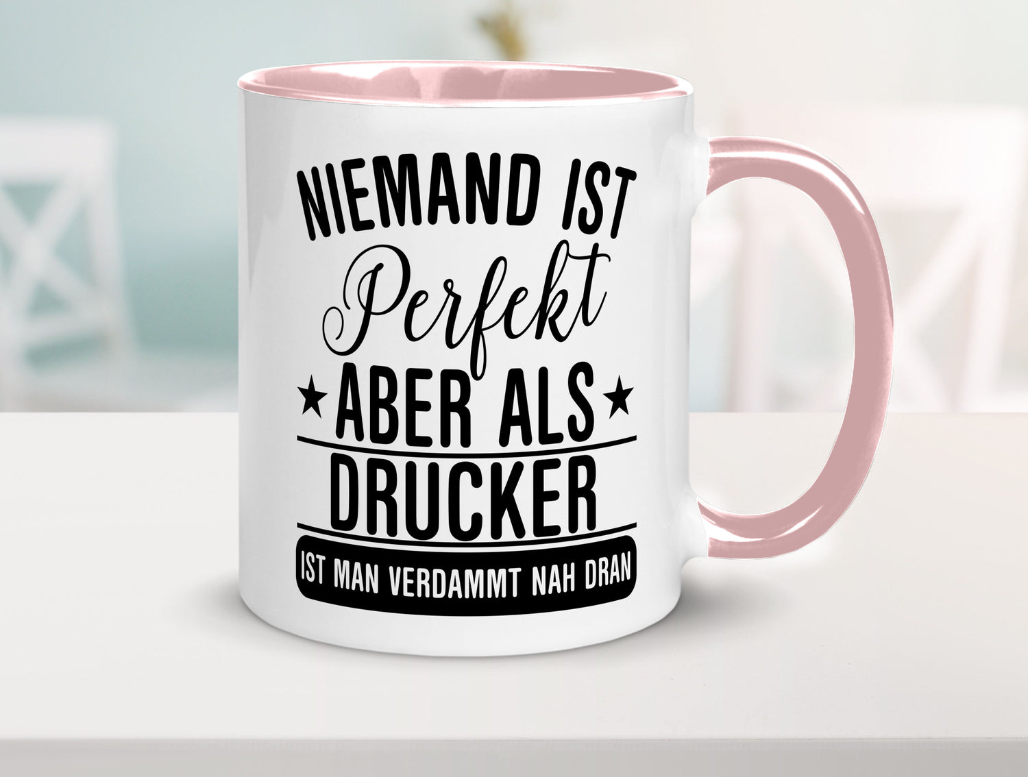 Verdammt nah dran: Drucker | Druckerei Print Medien lustig Humor Geschenkidee
