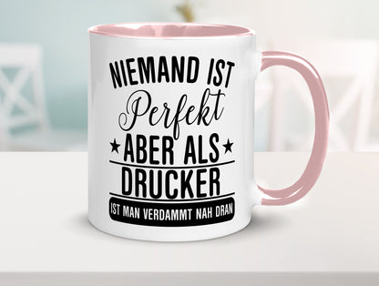 Verdammt nah dran: Drucker | Druckerei Print Medien lustig Humor Geschenkidee
