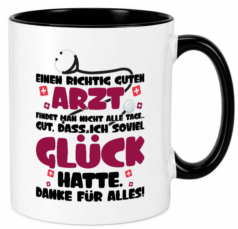 Richtig guter Arzt | Dankeschön Tasse Ãrzte Spruch vl1 Humor Geschenkidee