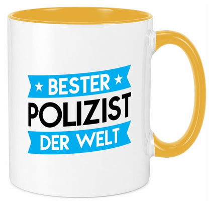 Bester Polizist | Polizei Geschenk Humor Geschenkidee lustiger Spruch Tasse