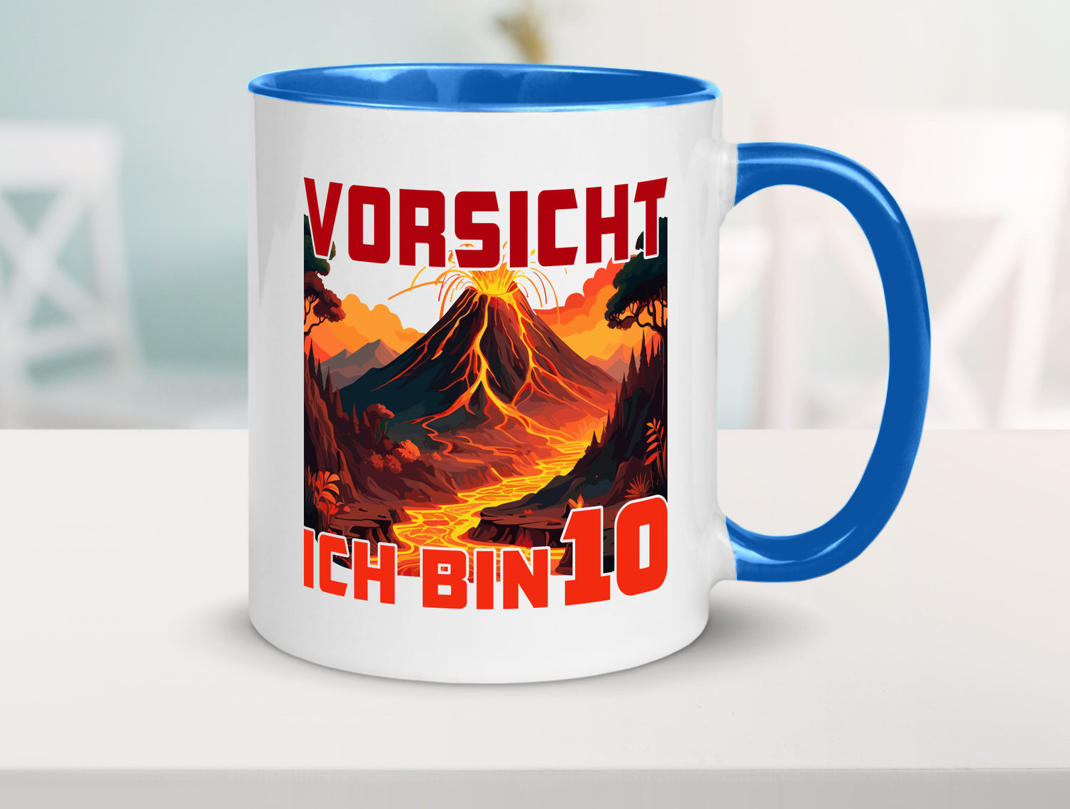 10. Geburtstag | 10 Jahre Vulkanausbruch Vulkan Humor Geschenkidee Tasse
