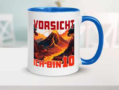10. Geburtstag | 10 Jahre Vulkanausbruch Vulkan Humor Geschenkidee Tasse