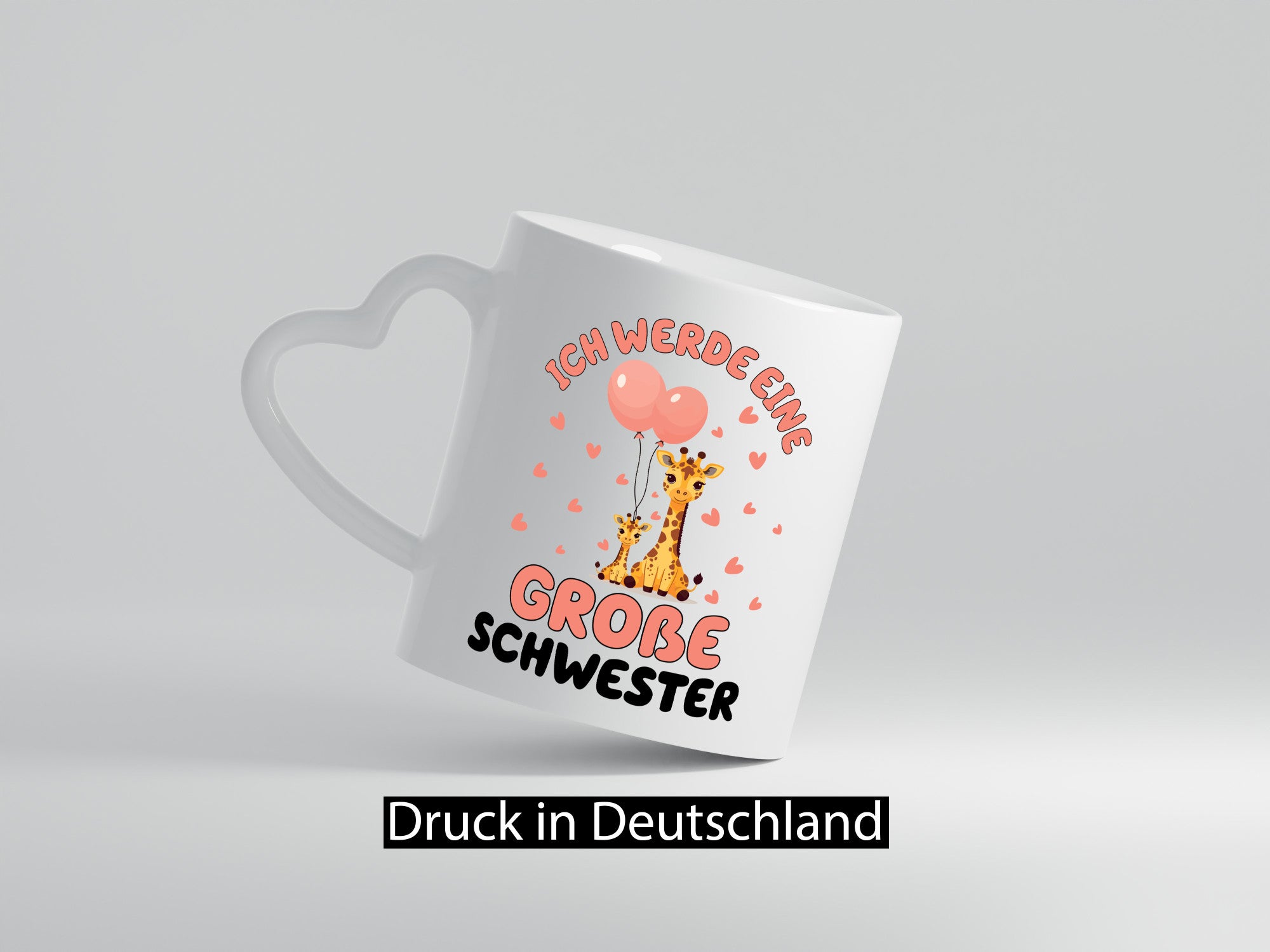 Ich werde große Schwester | Giraffe Geschwister lustig Humor Geschenkidee