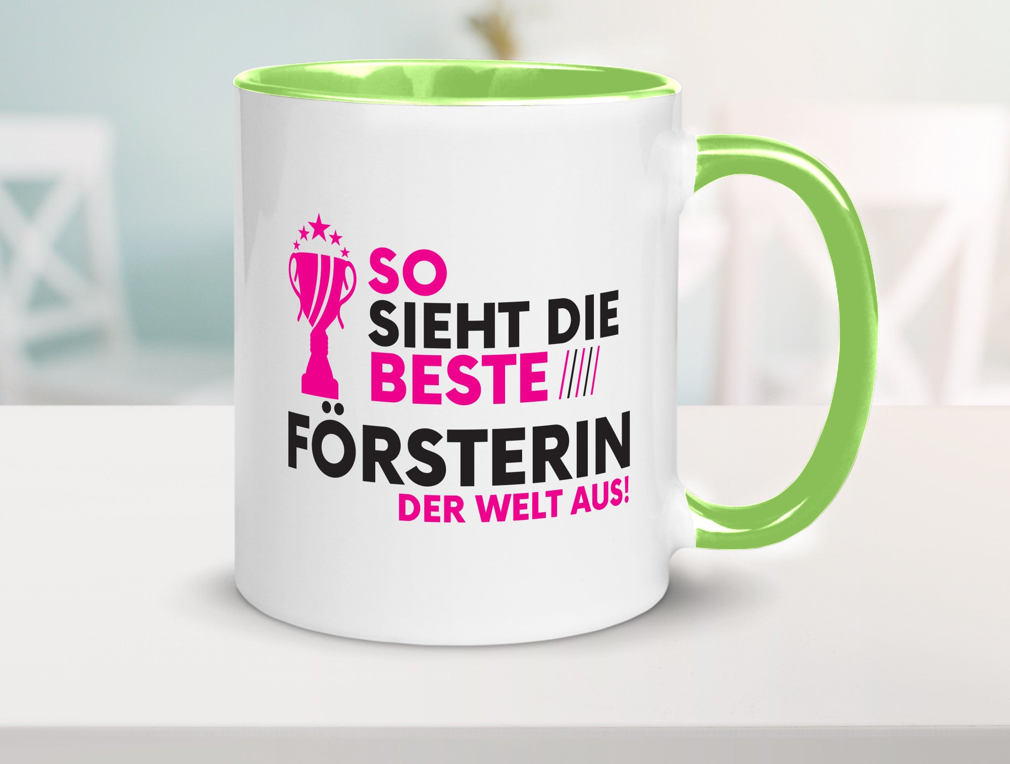 Die Weltbeste Försterin | Forst Arbeit Humor Kollegen Büro Geschenkidee Tasse