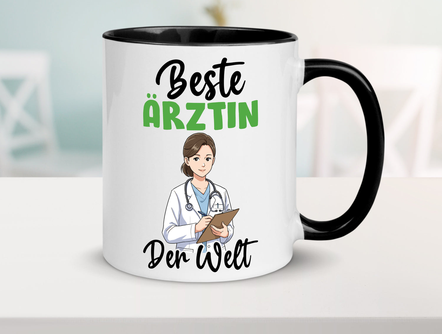 Beste Ärztin | Medizin Doktorin Fachärztin v2 Humor Geschenkidee Tasse